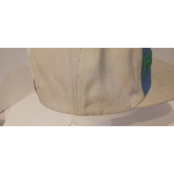Hurley Hat Tan Blue Green Snapback Ball Cap - Picture 10 of 10